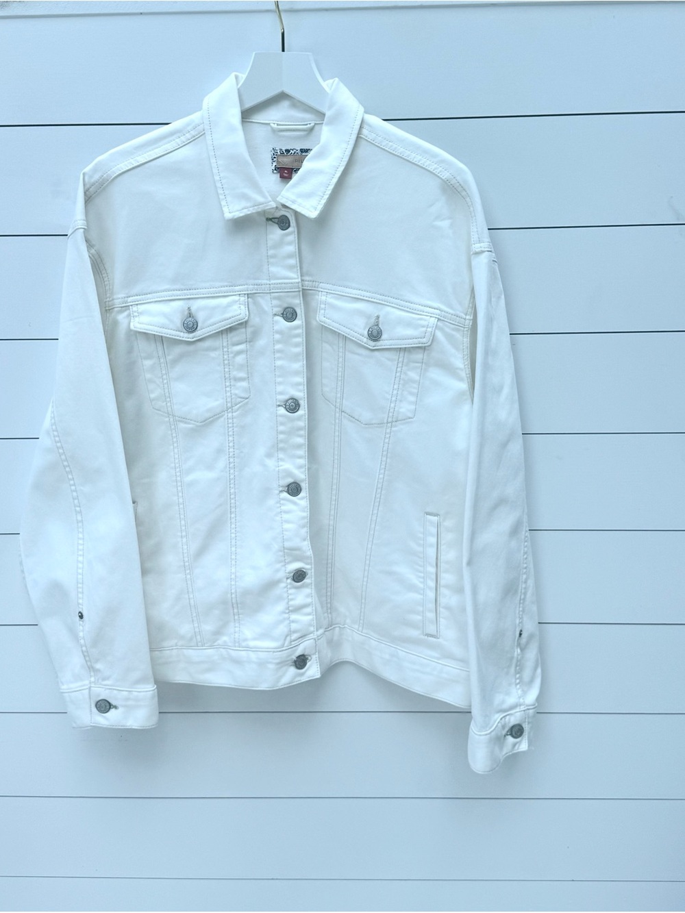 Pilcro White Denim Jean Jacket - Picture 2 of 15